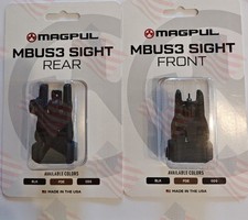 MBUS3 MAGP Black Sight Set Gen 3 BUIS-Front & Rear Flip Up Sights  picture