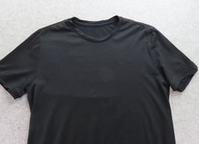 Icebreaker Shirt Mens Medium Black Short Sleeve Merino Wool Hiking Crew Tee picture
