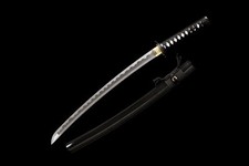 Wakizashi Ready Sharp Japanese Samurai Sword 1095 Carbon Steel Musashi Tsuba picture