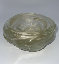 MCM Archimede Seguso Murano Heavy Gold Leaf Freeform Glass Bowl picture