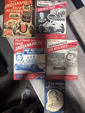 floyd clymer books Indianapolis 500 Mile Race Lot 1948, 1955, 1959 And Race picture