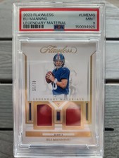 2023 Panini Flawless Eli Manning Legendary Material 1/15 Player Used NY Giants picture