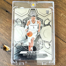 Panini 2023-24 Mosaic NBA Debut Victor Wembanyama Spurs RC #257 Base picture
