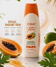 COSMO Gluta Papaya Body Lotion 500ml Glutathione Papaya Extract Brightening picture