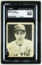 1939 Play Ball #26 Joe DiMaggio (HOF) Baseball Card picture
