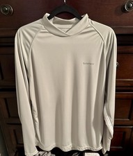 Simms COR3 Long Sleeve Shirt  Excellent Condition  Men’s Large, Light Olive picture