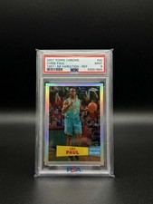 2007-08 Topps Chrome Chris Paul 1957-58 Variation Refractor /999 Hornets PSA 9 picture