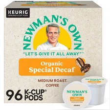 Newman's Own Organics Special Decaf Coffee, Keurig K-Cup Pod, Medium Roast, 96ct picture