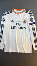adidas Real Madrid Sergio Ramos 4 UCL Final 2014 White Long Sleeve Jersey L picture