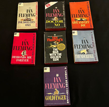 Ian Fleming James BondPaperback Novel Lot Signet Unabridged Spy Fiction picture