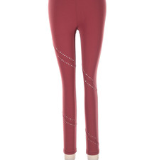Athleta Elation Tea Dye 7/8 Tight Leggings High Rise S Maroon Yoga Activewear picture