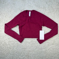 Lululemon Swiftly Tech Crop 2.0 Womens 6 Magenta Running Athleisure NWT picture