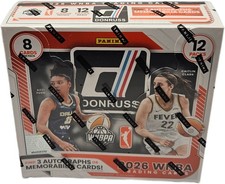 2026 Panini Donruss WNBA Basketball Factory Sealed Hobby Box 12 Packs 3 Hits picture