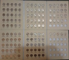 COMPLETE SET OF ROOSVELT DIME-1965-2026-P&D IN TWO NEW COIN FOLDERS CIR- GEM UNC picture