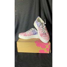 Roxy Sheilahh Women's Size 8 1/2 Tie Dye Sneakers Pink Purple Dew ARJS700144 NEW picture