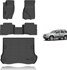 KELCSEECS® Floor Mats & Cargo Liner for 2005-2010 Jeep Grand Cherokee,All picture