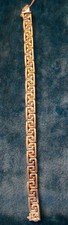 Vintage Sterling Silver 7.5inch x 7.5mm Amber Bracelet Made picture