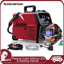 ARCCAPTAIN 55Amp Non-Touch Pilot Arc Plasma Cutter LED Display + Welding Helmet picture
