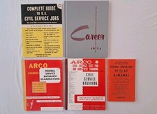 Vintage Civil Service & Career Book Lot 1954-1967 Arco Federal Employee Manuals picture