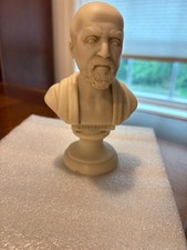 Vintage Italian Hippocrates “IPPOCRATE” Classical Medical Bust Sculpture picture