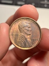 1909 VDB 1C Lincoln Wheat Cent RB Uncirculated Nice Color picture