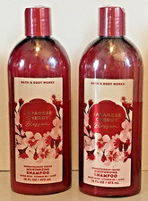 JAPANESE CHERRY BLOSSOM HAIR SHAMPOO 16 OZ BATH BODY WORKS 2 PC LOT SEALED NEW picture