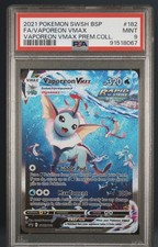 2021 Pokemon TCG Vaporeon VMAX SWSH182 SWSH Promo Holo PSA 9 Age 6+ picture