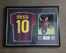 Lionel Messi Signed Official 2009-10 Home Shirt - Barcelona Frame / ICONS picture