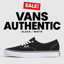 Vans Authentic Black Sneakers VN000EE3BLK - New with Box - Men's/Women's Sizes picture