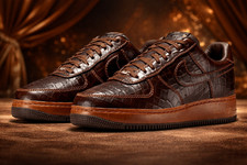 AF1 Low 'Fauna Brown Croc' Croc Leather II7090-222 Men's Size US picture