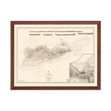 Old Map of Saint Croix,  1958 - Vintage Saint Croix  Art picture