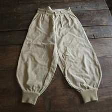 Vintage Caledonia Woolen Knickers Tan Windowpane Sanforized  Mens 1940s Pants picture