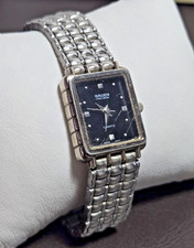 Vintage Gruen Precision Quartz Watch Silver Tone TESTED WORKING picture
