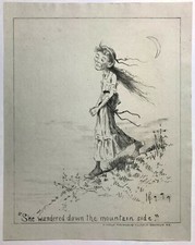 RARE Americana ~ BROOKLYN MUSICAL LAMPOON ~ c1872 Victorian SATIRICAL LITHOGRAPH picture