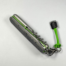 Modified Victorinox Spartan | Topographic Scales | Green G10 Liner | Lanyard picture