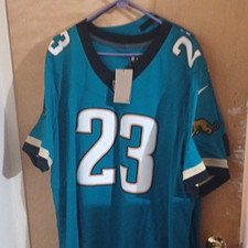 Nike NFL Jacksonville Jaguars Alualu #23 Jersey Teal Football Men's Size 3XL picture