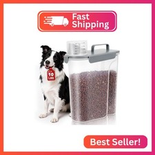 TBMax 10 lbs Cat Dog Food Storage Container, 2026 Upgraded Large Pouring Contain picture