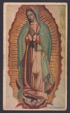 Holy card antique postale Virgin de Guadalupe santino image pieuses estampa picture