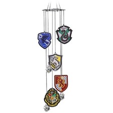 Harry Potter Hogwarts House Crests Windchime Outdoor Garden Wind Chime 17 Inch picture