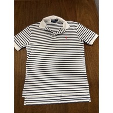 Polo by Ralph Lauren Men’s M Navy & White Striped Polo picture