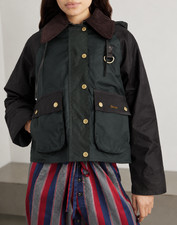 Sage/ Rustic Ancient ~ Barbour Reighton Wax Ladies Jacket MSRP$580 British Chic picture