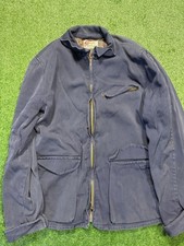 Glover Vintage 40s Dark Blue Gabardine Double Pocket Uniform Jacket USA Union L picture