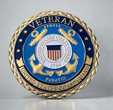 NEW USCG U.S. Coast Guard Veteran Challenge Coin ·FAST SHIPPING· ·IN STOCK· picture