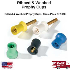 Ribbed & Webbed Prophy Cups Bulk 1000 Pack Dental Preventive Supplies picture