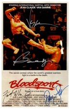 BLOODSPORT  Signed Poster 11x17 Jean-Claude Van Damme, Bolo Yeung, Donald Gibb picture
