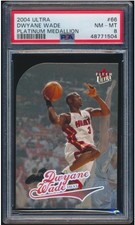 Fleer Ultra 2004-05 Dwyane Wade Platinum Medallion /100 #66 PSA 8 picture