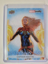 Captain Marvel 2020 UD Marvel Weekly Frozen In Time E-PACK ONLY Achievement Card picture
