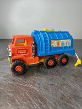 Remco Mighty Mike Truck Dairy Fresh Milk Hauler Motorized Orange Rare picture