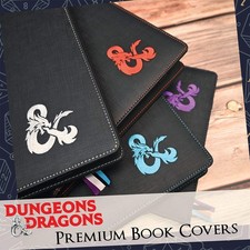 Premium Book Cover D&D Leatherette Holder Storage Secure Protector Storage picture