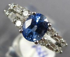4.20Ct Oval Cut Natural Tanzanite & Diamond Solid 14K White Gold Engagement Ring picture